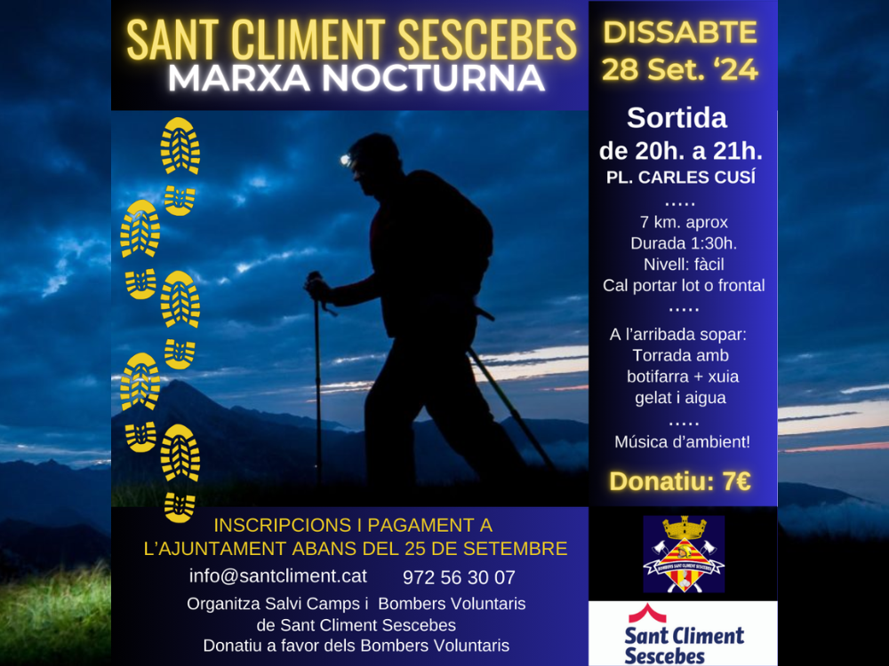 Marxa nocturna per Sant Climent Sescebes.